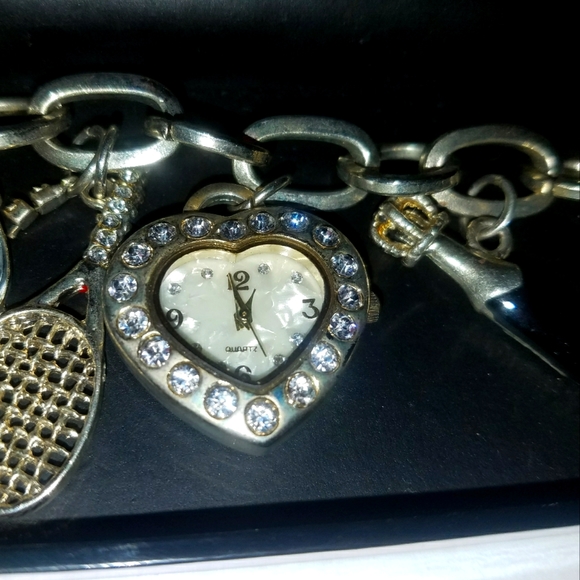 Blac Label PINK Chunky Silver Charm Bracelet (OSFM) - Picture 4 of 5